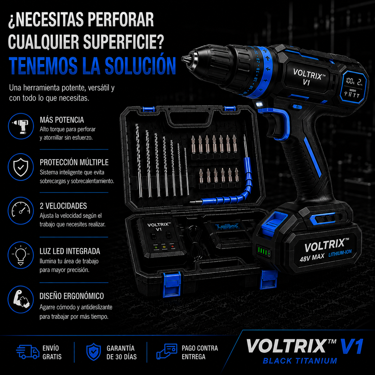 VOLTRIX™ V1 BLACK TITANIUM